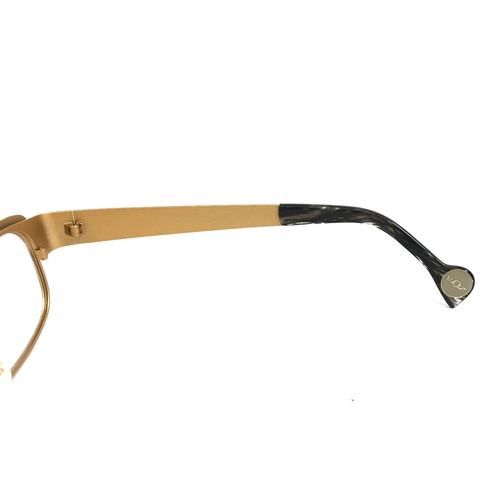 BOZ Eyeglasses Frames WENDY 0051 Black Striped Gold Cat Eye Full Rim 52-16.5-135